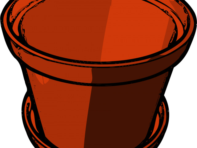 Pot Plant Clipart Bucket Flower - Flower Pot Clip Art (640x480)