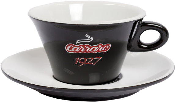 Coffee Cup Carraro Cappuccino Black - Coffee Cup (750x600)