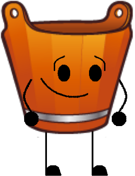 Wooden Bucket - Cartoon (400x400)