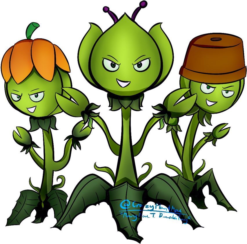 The Weeds By Crazyplantmae - Pvz Gw2 All Weeds (1024x976)