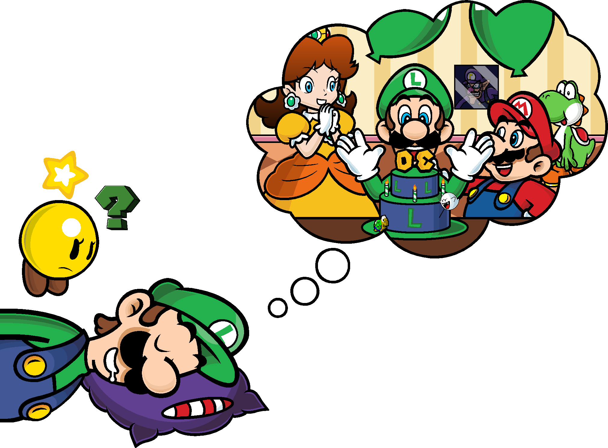 Gabasonian 663 170 Sweet Dream By Blistinaorgin - Wario & Waluigi Dream Team (2023x1489)