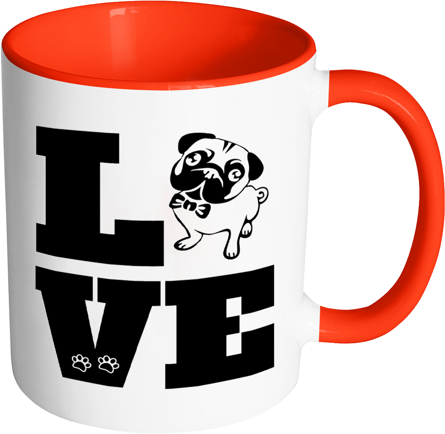 Love Pug Mug - Pug Is The Only Thing - Cotton Black Sleeved Tshirt- (1024x1024)