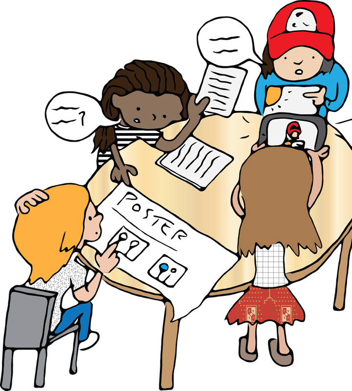 Structure Clipart Cooperative Learning - Group Work Clipart (720x800)