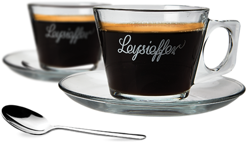 Set Of Glass Coffee Cups - Tazzine Da Caffe In Vetro (800x800)