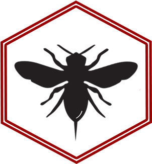 Bee The Swarm - Bee Silhouette Clip Art (375x343)