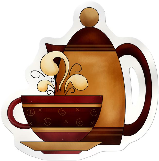 Drinking Coffee Cliparts - Coffee Shop Clip Art (713x720)
