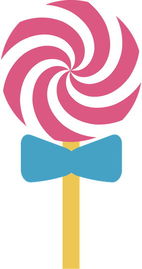 Luh Happy - Lollipop Clipart Pink (286x541)