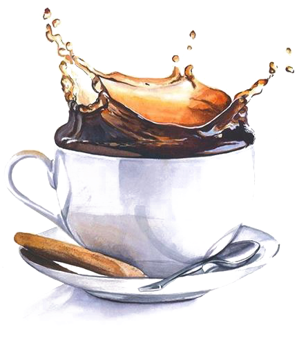 Watercolor Painting Drawing Art Illustration - Coffee Watercolor Painting (564x564)