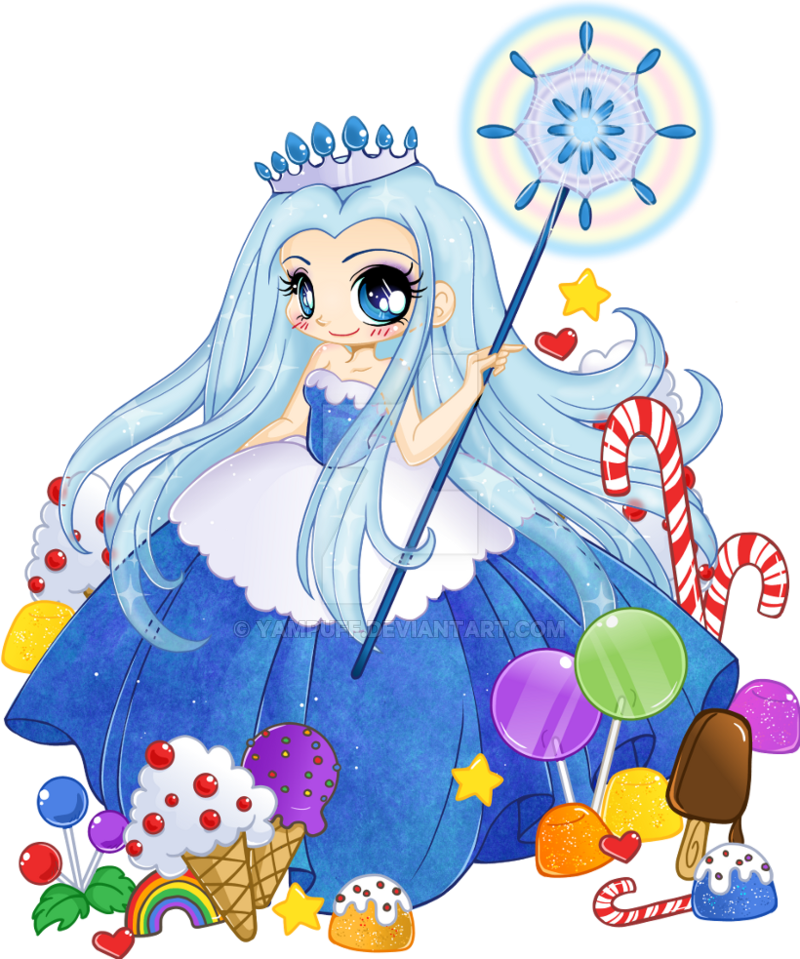 Queen Frostine Chibi Commission By Yampuff - Candyland Queen Frostine (800x959)
