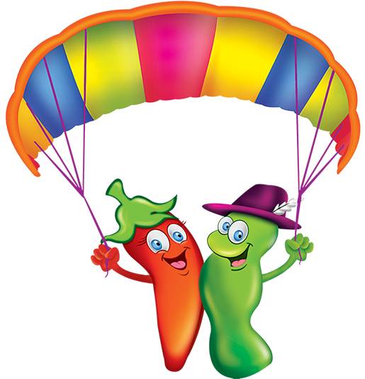 Jelly Bites With A Hot And Spicy Twist - Cartoon (600x550)