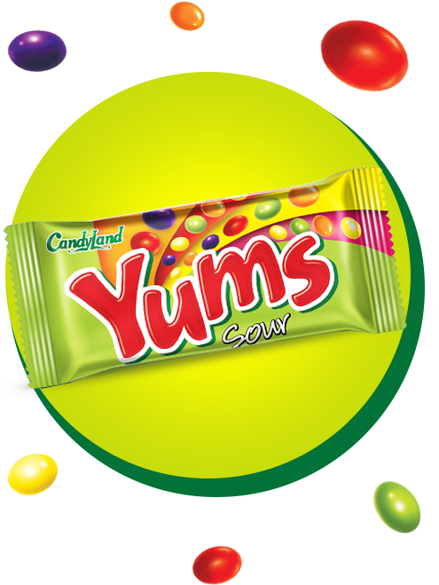 Yums Sour - Circle (500x700)