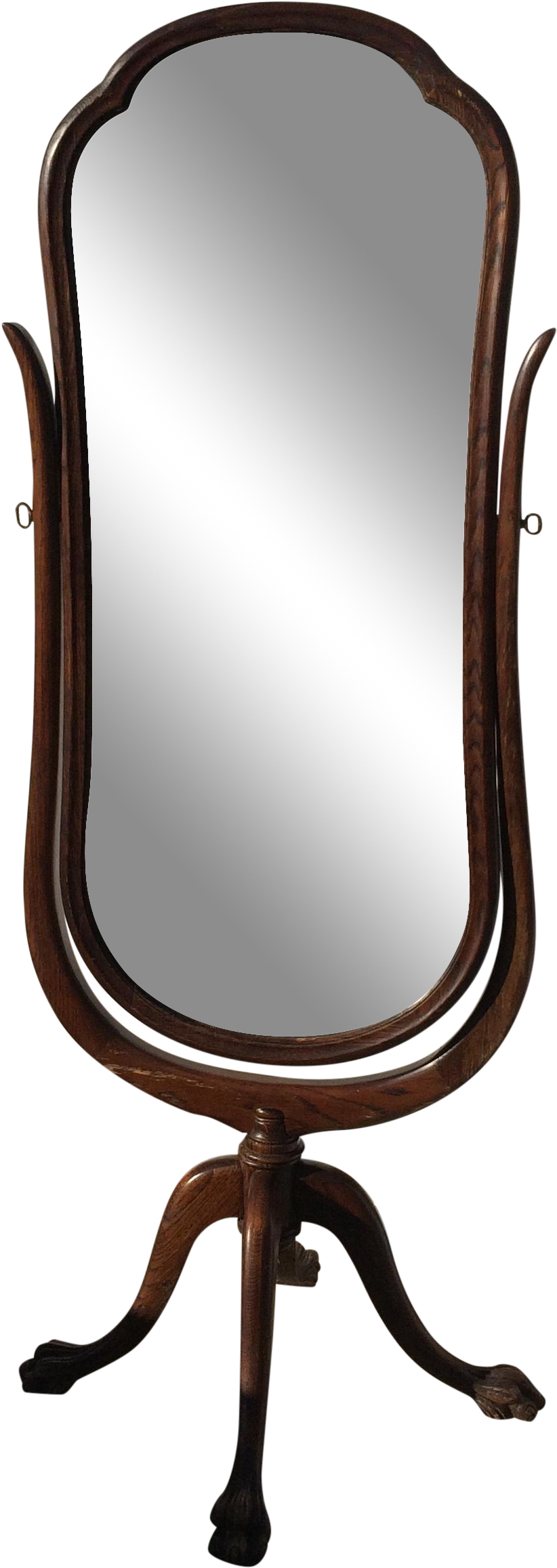 Antique Cheval Floor Standing Mirror On Chairish - Chair (2448x2449)