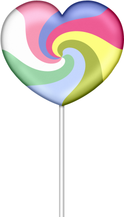 Lollipop Heart - Heart Shaped Lollipop Png (338x450)