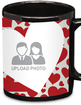 Big Hearts Black Patch Mug Big Hearts Black Patch Mug - Coffee Cup (284x426)