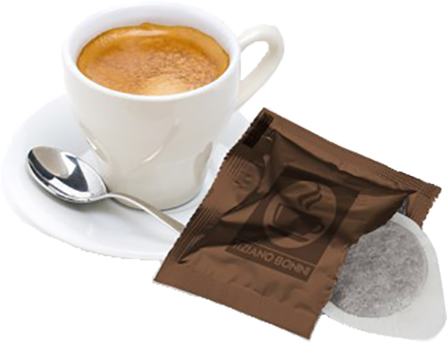 Caffè Bonini Classico Coffee Pods 50pcs - 50 Paper Pods Corposo For Ese 44mm (500x500)