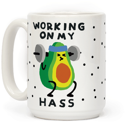 Working On My Hass Coffee Mug - T-shirt (484x484)