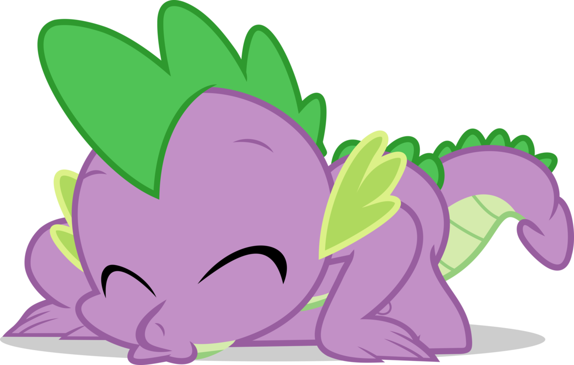 Mlp Fim Spike Dragon Kiss In Floor Vector By Luckreza8-d9kiwr6 - Spike The Dragon Kiss (1121x712)