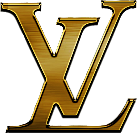 Freetoedit Remixit Louiegang Lv Louisvuitton Louie - Louis Vuitton Logo Gold Png (444x432)