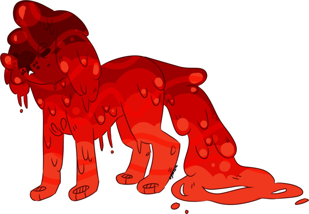 The Floor Is Lava By Naked-cat - Cartoon (1073x745)