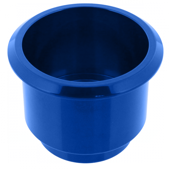 Billet Aluminum Large Cup Holder Insert Blue - Bucket Wide (540x540)