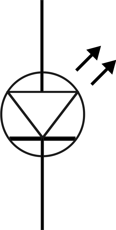 Free Led - Light Emitting Diode Symbol (404x800)