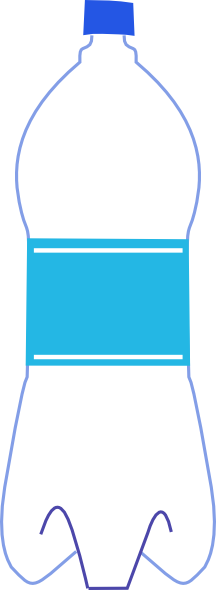 Water Bottle Clip Art - Crush The Bottle After Use (216x590)