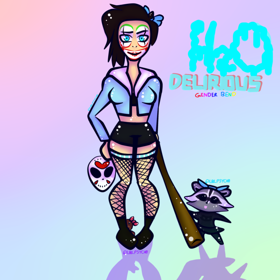 H2o Delirious Gender Bend By L0u-psych0 - Cartoon (894x894)