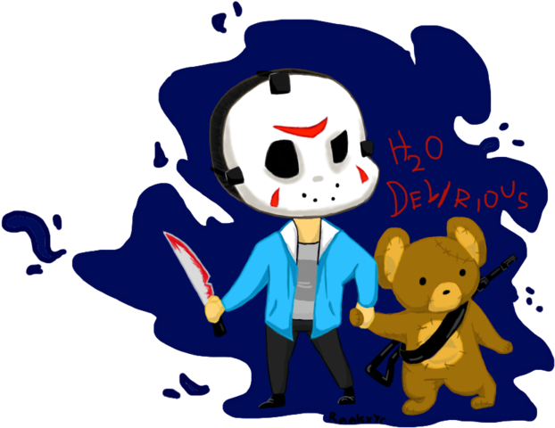 Delirious And His Teddy Bear By Raakxhyrshapeshifter - H2o Delirious With Teddy Bear (1024x513)
