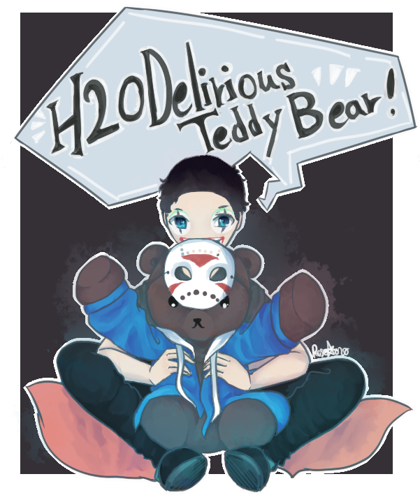 [h2odelirious Fanart]teddy Bear~ By Roseovo - H20 Delirious Fallout 4 (700x757)