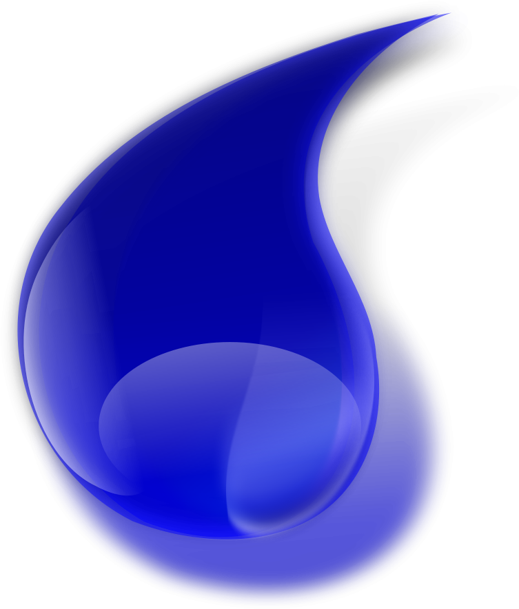 Ran Clipart - Blue Blood Drops (840x900)