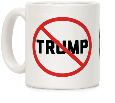 No Trump Coffee Mug - No Talking Icon (484x484)