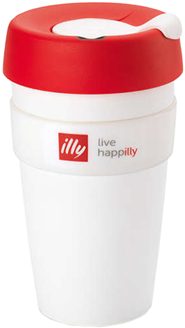 Illy Live Happilly Keepcup Coffee Cup White 454ml - Illy New Live Happilly Keepcup (500x500)