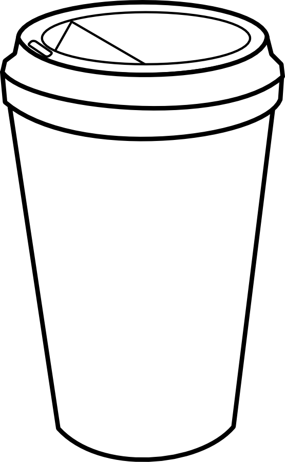 Coffee Cup Hi Starbucks K Cups Recycle Tumbler Cup - Coffee Cup Coloring Page (555x898)