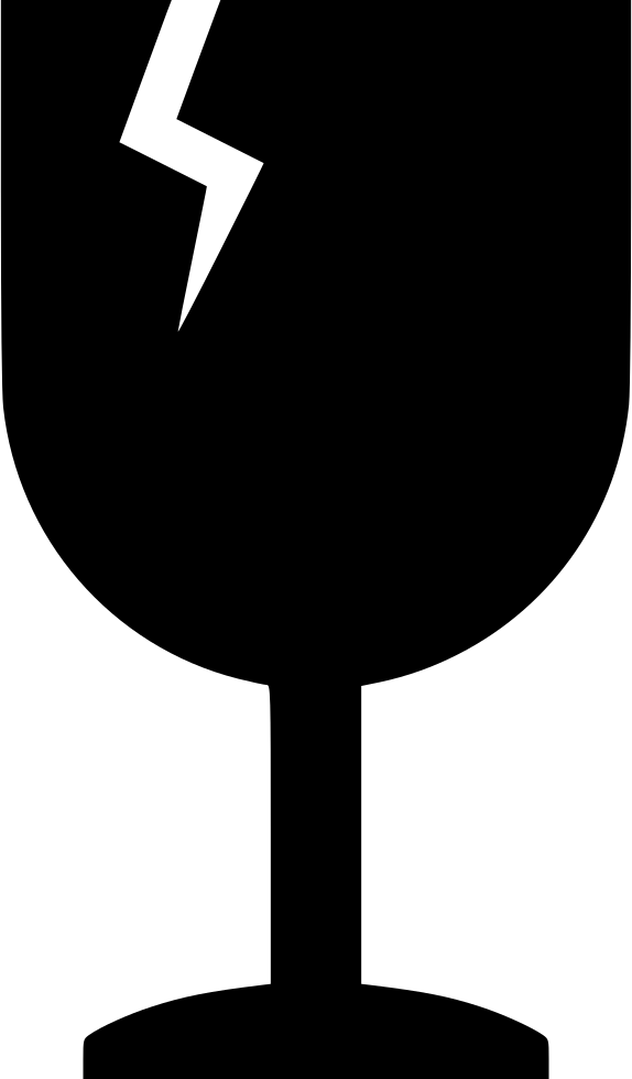 Beverage, Glass, Of, Water, Wine Icon - Broken Glass Icon Png (574x980)