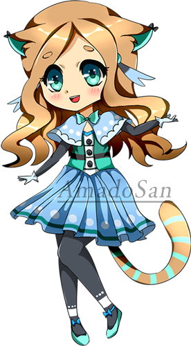 Neko Girl Oc By Amadosan - Neko Girl Oc (276x500)