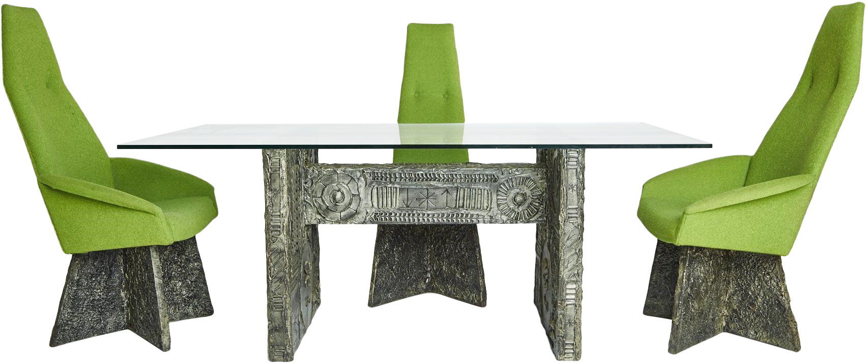 Brutalist Dining Set By Adrian Pearsall - Chair (1800x1290)