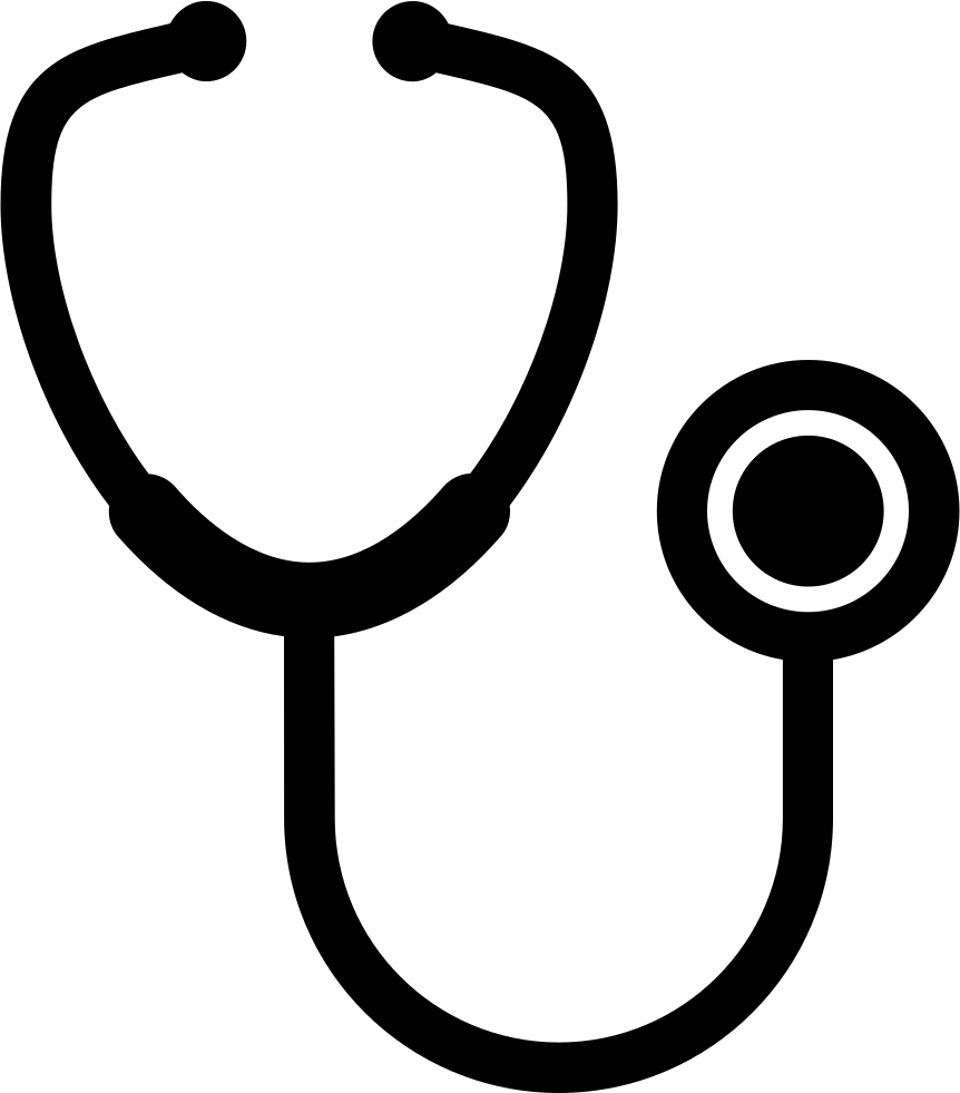 Stethoscope Medical Tool Comments - Stethoscope Outline (862x981)