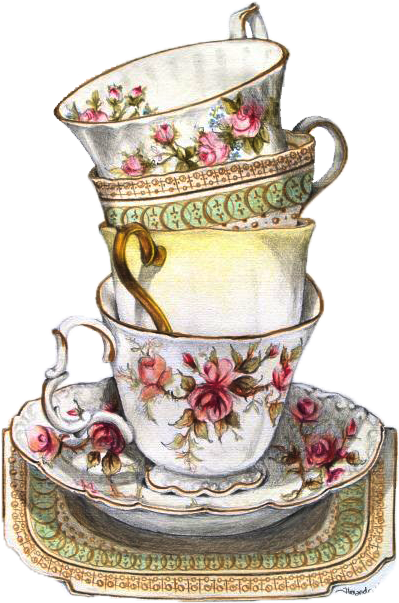 Fancy Tea Cup Drawing Tattoo Inspiration Pinterest - Tea Set Drawing (499x657)