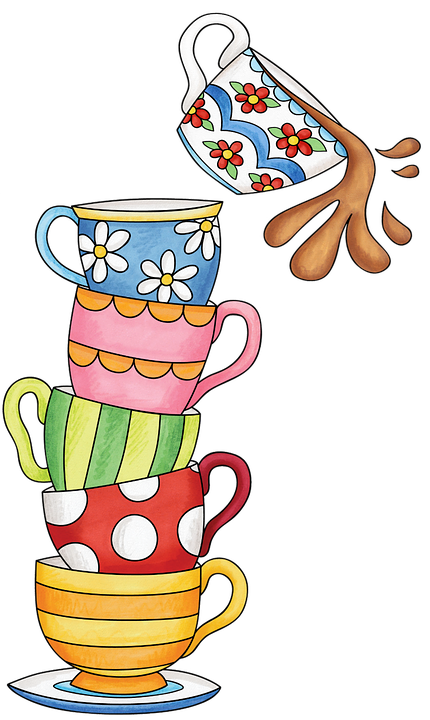 Stacked Tea Cups Clipart (430x720)