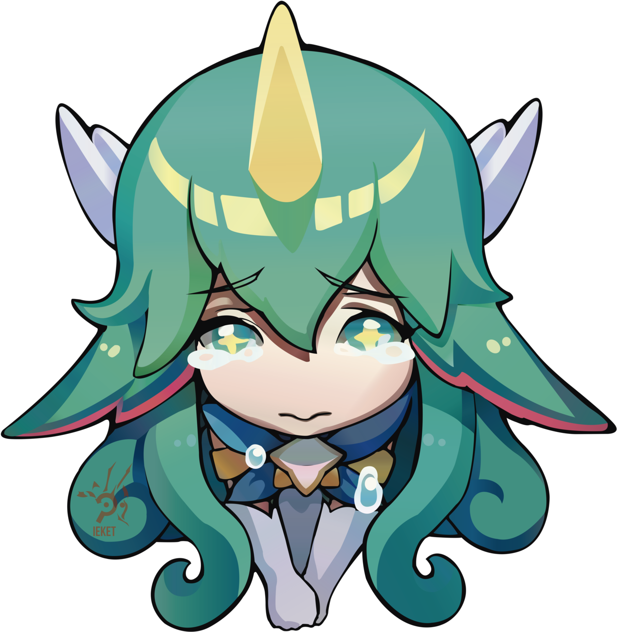 Star Guardian Soraka By Ieket - Star Guardian Stickers Png (1280x1307)