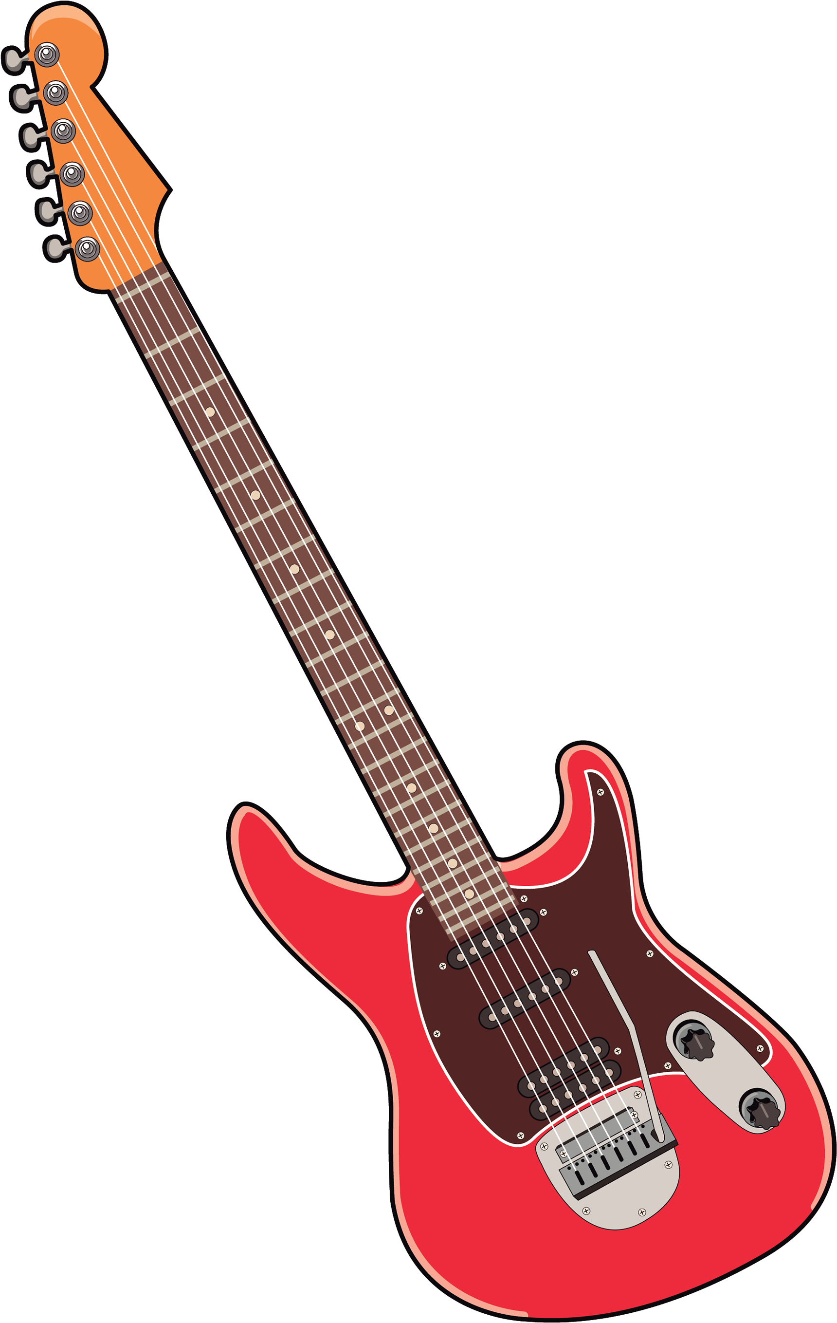 Instrument Clip Art - Electric Guitar (1920x2780)
