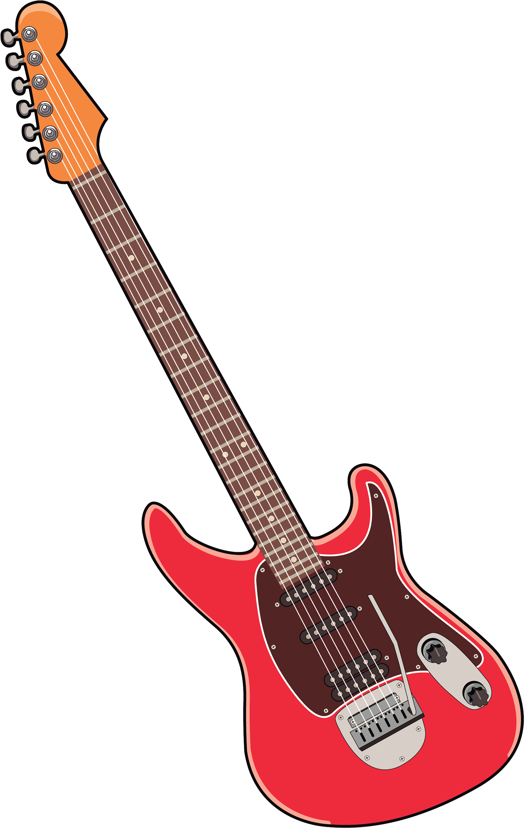 Instrument Clip Art - Electric Guitar - (1920x2780) Png Clipart Download