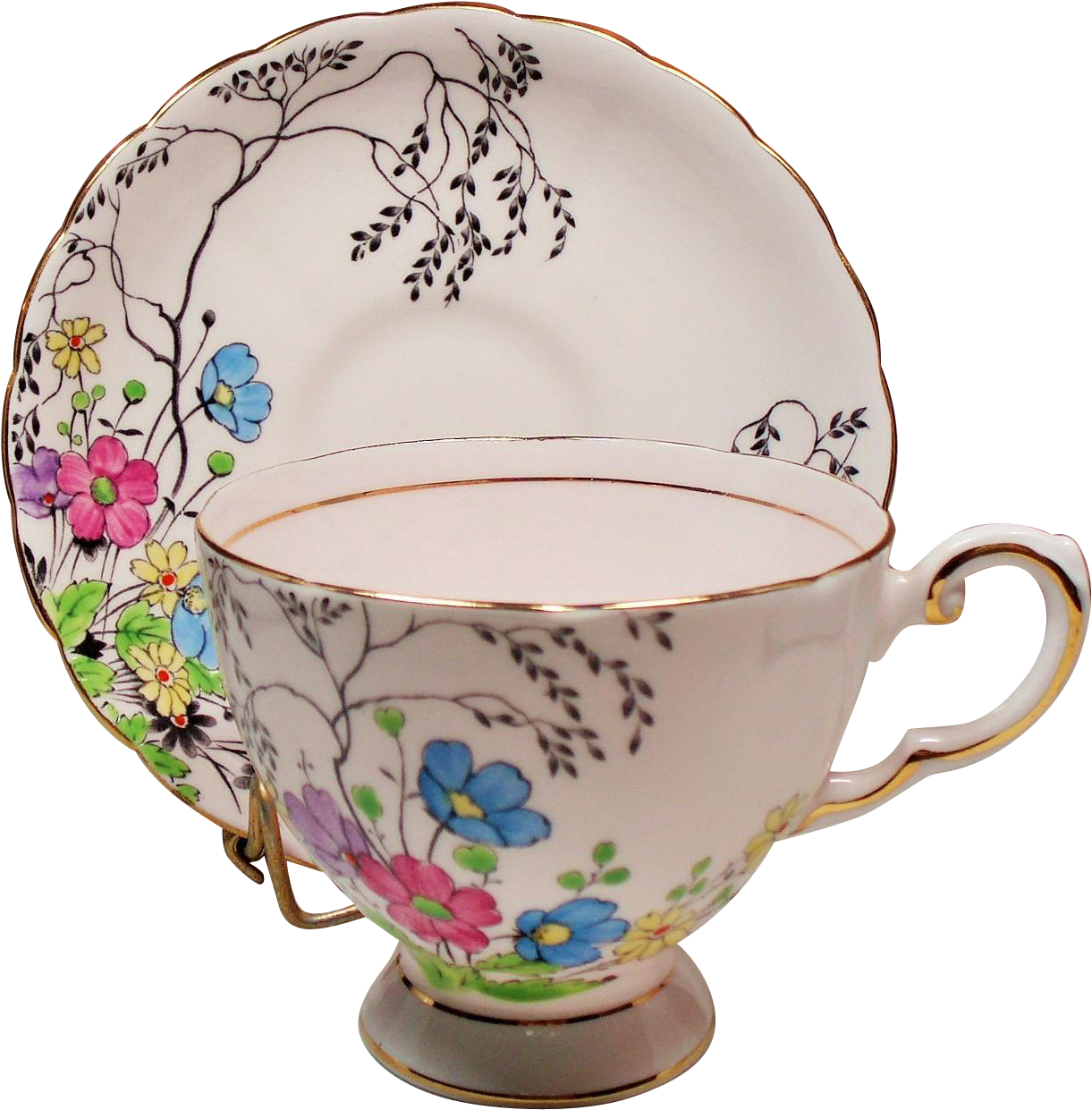 Vintage Tuscan England Bone China Pale Pink Teacup - Teacup (1240x1240)