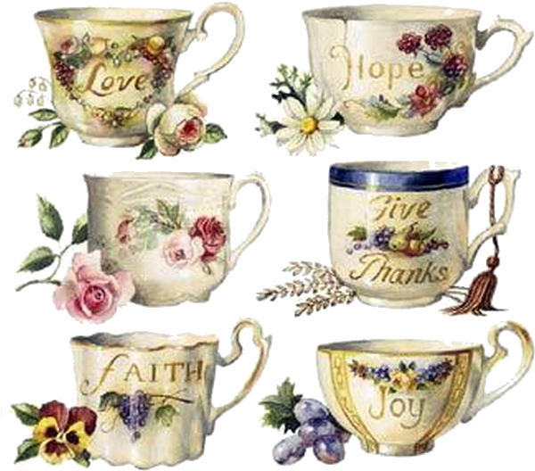 Pin By Hope Lukenbill On Clip Art H-w - Teacup Magnet Calendar 2005: Faith [書籍] (666x700)