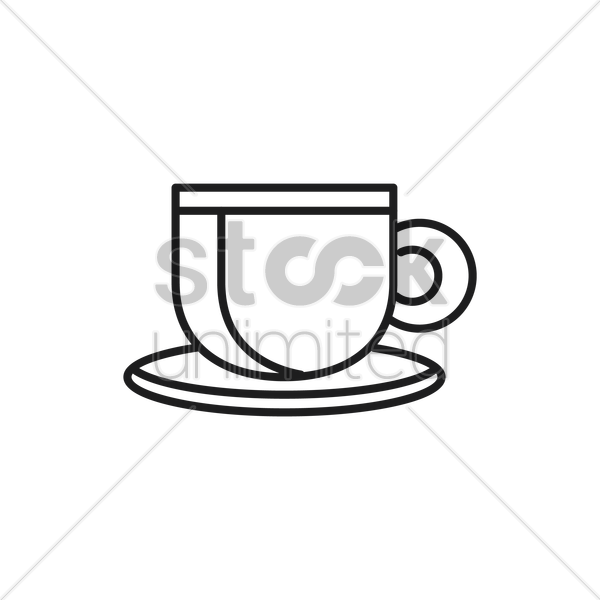 Tea Cup Vector Image - Teacup (600x600)