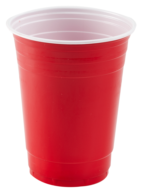 Party Cup, Pp, 300ml, 10oz, Red - Red Plastic Cup Png (640x640)