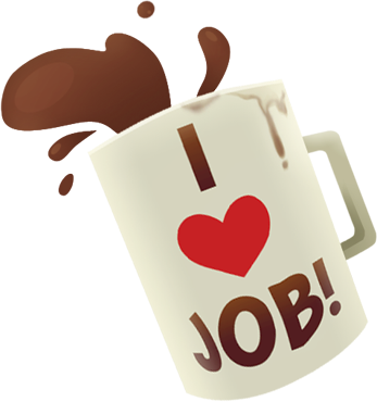 I Heart Job Coffee Mug - Job Simulator I Love Job (347x370)