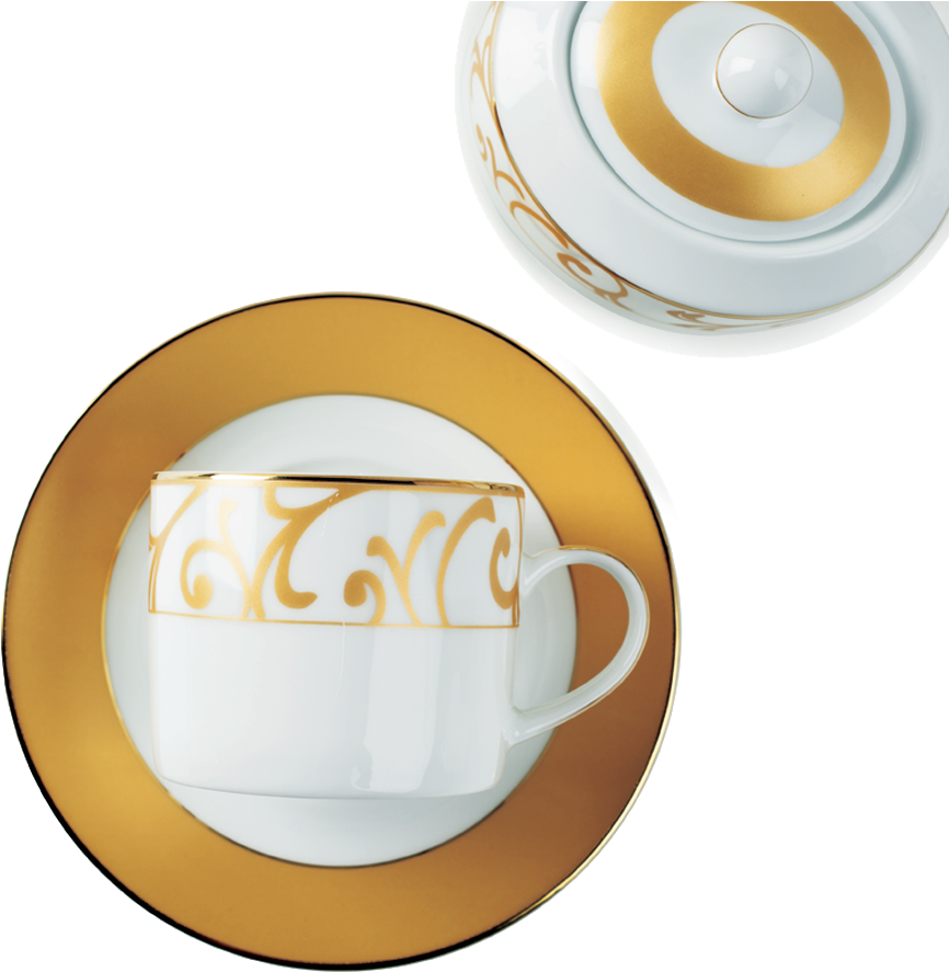 Gold Luxe 17 Pcs Tea Set - Circle (1500x1500)