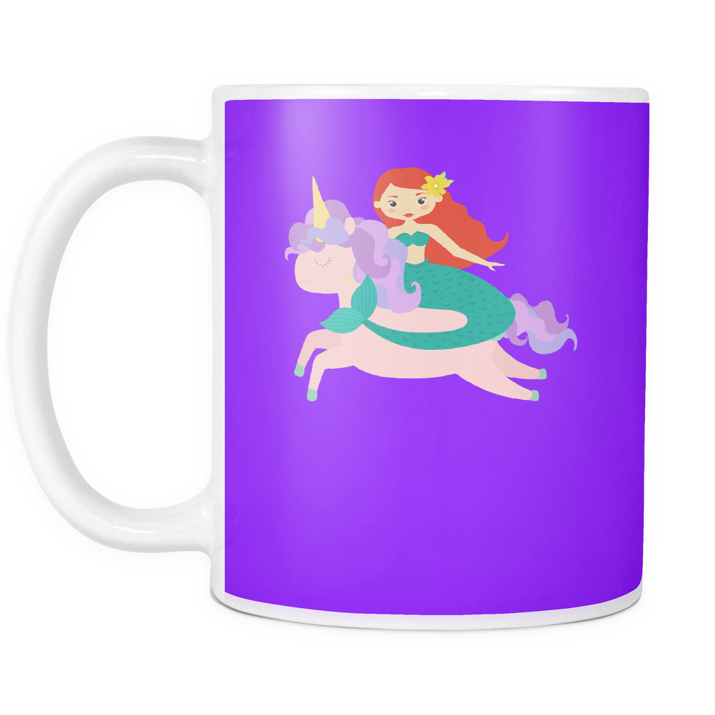 Mermaid Riding Unicorn Mug - Hoodie (1024x1024)