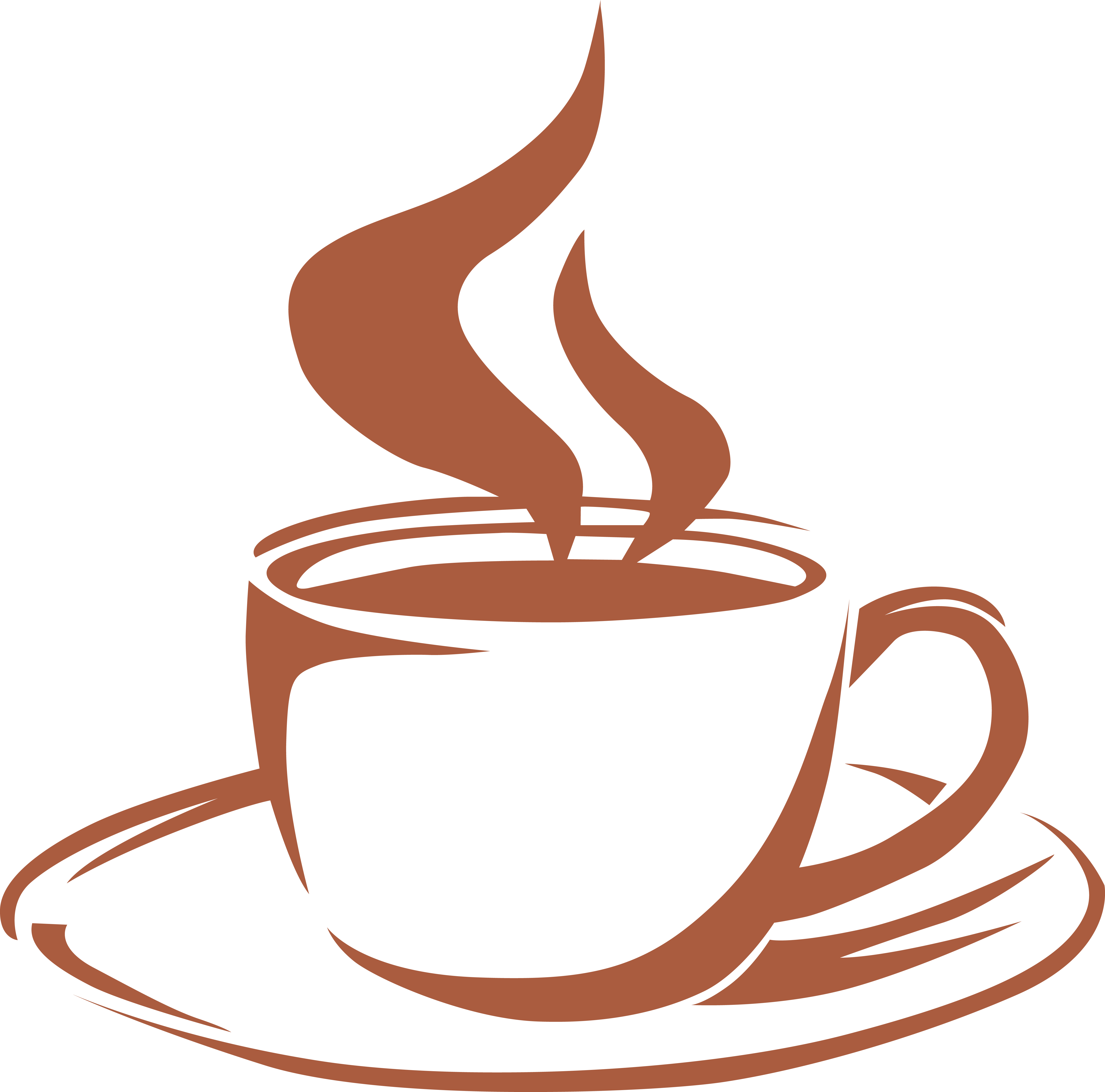 Coffee Latte Macchiato Cappuccino Cafe - Coffee Cup Steam (5197x5138)